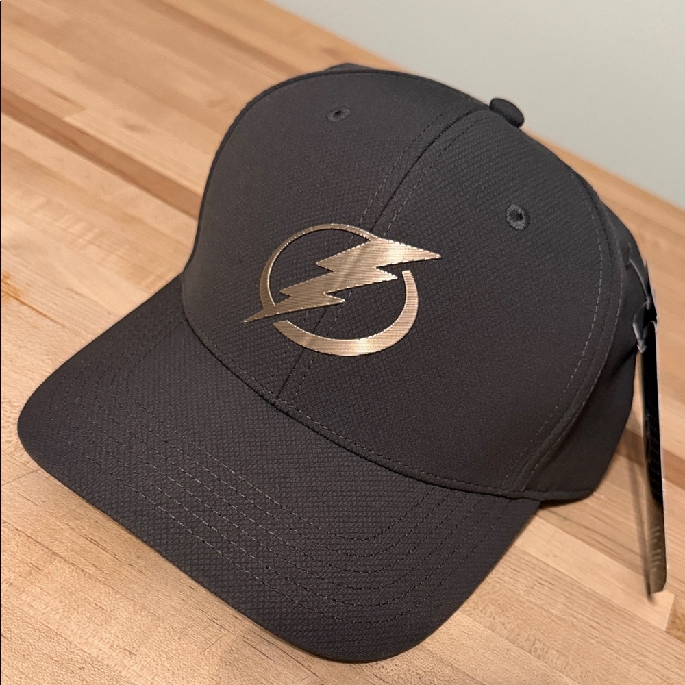 Dark grey Cap with Copper Lightning Logo